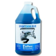 Jeffers Equine Brightening Blue Whitening Horse Shampoo, 128oz – Soap Free, Detergent Free Grooming Shampoo for Coat, Mane & Tail, Removes Tough Stains, Enhances Shine, Safe for White & Light Coats