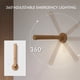 thumbnail image 4 of Lámpara de pared desmontable magnética, LED de madera giratorio de 360°, lámpara de pared LED de madera, lámpara de noche, funcionalidad inteligente, 4 of 7