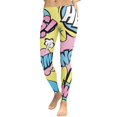 thumbnail image 3 of Pastel Pop Art Leggings Size: M for Women | FIERCEPULSE, 3 of 7