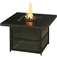 thumbnail image 5 of Hanover Summer Nights 5-Piece Deep Seating Set with 4 Cushioned Rockers in Tan and 38-in. 30,000 BTU Slat-Top Gas Fire Pit Table, 5 of 11