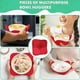 thumbnail image 4 of Juego de fundas para recipientes de microondas | Soporte reutilizable para ollas calientes con asa | Tejido de poliéster seguro para calentar en microondas | Tamaño de 18 cm, apto para la mayoría de, 4 of 6
