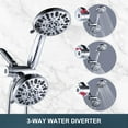 thumbnail image 3 of WOWOW Chrome Multi Function Shower Head, 48 Functions High-Pressure Shower Head with Handheld, 3 of 6