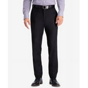 Kenneth Cole Reaction Mens Slim fit Dress Pants 33 / 30 Black Solid