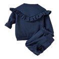thumbnail image 6 of NIEWTR Toddler Baby Girl Fall Winter Sweatshirt Outfit Clothes Long Sleeve Pullover Tops Joggers Pants Set Toddler Girl Outfit For 1t 2t 3t 4t 5t 6t,4-5 Years, 6 of 8