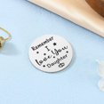 thumbnail image 4 of Pocket Hug Token Gift for Women Men Boy Girl Relationship Keychain Double Sided Inspirational Gift with PU Leather, 4 of 9