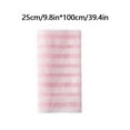 thumbnail image 3 of 3 Pcs Exfoliating Body Scrubber, Back Scrubber for Shower Bath, Scrub Wash Cloth, Exfoliating Washcloth Towel for Men Women, Body Exfoliator Loofah Luffa Sponge Net Rag Back Washer, 8.3"x39.4", Pink, 3 of 9