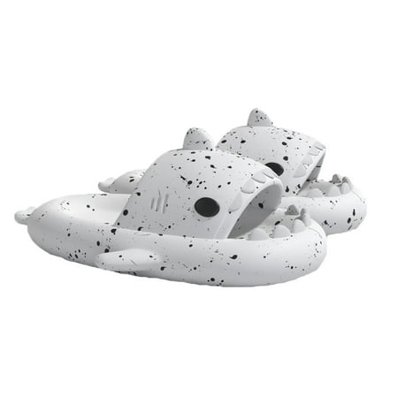 

SAYOO Newest Shark Slippers Cute Shark Cloud Slides for Unisex Adult Child Cute Shark Slippers Lightweight Anti-Slip Novelty Open Toe Slides for Indoor Outdoor