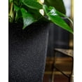 thumbnail image 4 of The HC Companies 12 Inch Santa Fe Round Self Watering Planter - Decorative Lightweight Plant Pot with Drainage Hole for Indoor Outdoor Use, Black Sand 12" Black Sand, 4 of 7