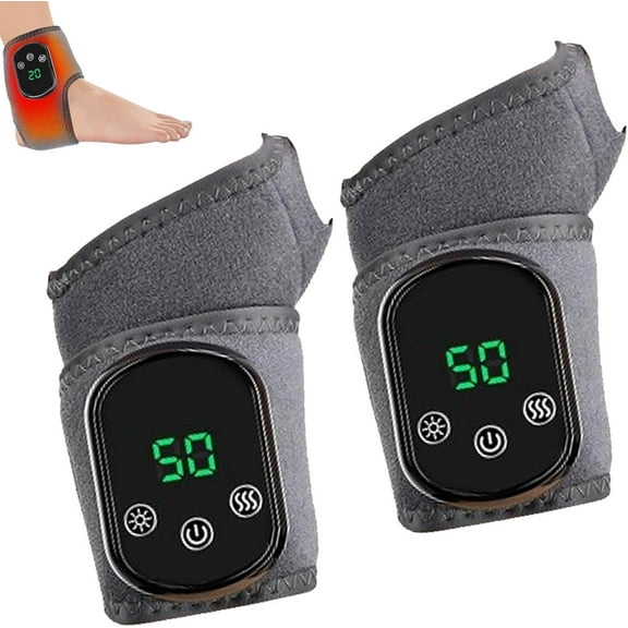 Emsense Triple Therapy Foot Massager, Tryemsense Foot Renew for Neuropathy, Em Sense Device, Smart Wireless Portable Heated Ankle Wrap with Hot Compress & Heat Levels for Pain Relief(1 pc Wrist)