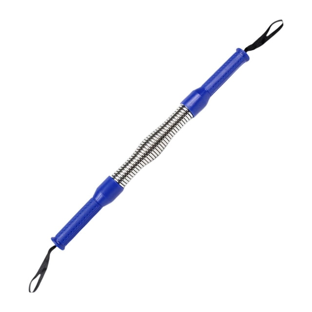 S SERENABLE Spring Power Bar Upper Body Exercise Chest Expander Chest Resistance Bar Workout Equipment Muscle Training Heavy Duty Blue 40kg 60cm