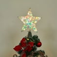 thumbnail image 2 of LED Christmas Tree Topper Star - 12 Inch Iridescent Glittered Xmas Treetop with Lights for Indoor Tree Decoration, Home Party Decor, 2 of 6