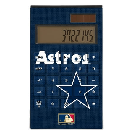 Houston Astros 1975-1981 Cooperstown Solid Design Desktop Calculator - No