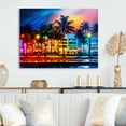 thumbnail image 2 of Designart Miami Beach Holidays II Canvas Wall Art, 2 of 5