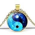 thumbnail image 5 of Collier Pendentif Tai-Chi Bleu Collier d'Amitié Chaîne de Cou Tai-Chi, 5 of 5