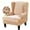 Beige, variant on Wing Chair Slipcover Velvet Covers 2 Pieces Arm Chair Furniture Sofa SlipCovers for Living Room Bedroom (Beige)