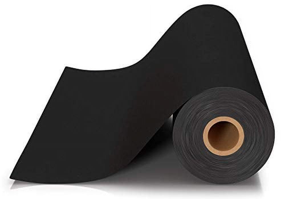 Black Kraft Arts and Crafts Paper Roll - 18 inches by 100 Feet (1200 Inch)  - Ideal for Paints, Wall Art, Easel Paper, Fadeless Bulletin Board Paper,  Gift Wrapping Paper and Kids