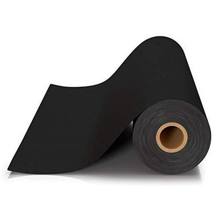 Black Kraft Arts and Crafts Paper Roll - 18 inches by 100 Feet (1200 Inch)  - Ideal for Paints, Wall Art, Easel Paper, Fadeless Bulletin Board Paper