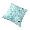 thumbnail image 3 of YFYANG Square Decorative Throw Pillow Case (Without Pillow Insert), Blue Watercolor Waves Texture Bedroom Sofa Car Cushion Cover, 24"x24", 3 of 9