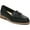 Black, variant on Shoes Womens Avenue Leather Slip on Loafers