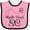 Pink and Black, variant on Inktastic Myrtle Beach South Carolina Girls Baby Bib