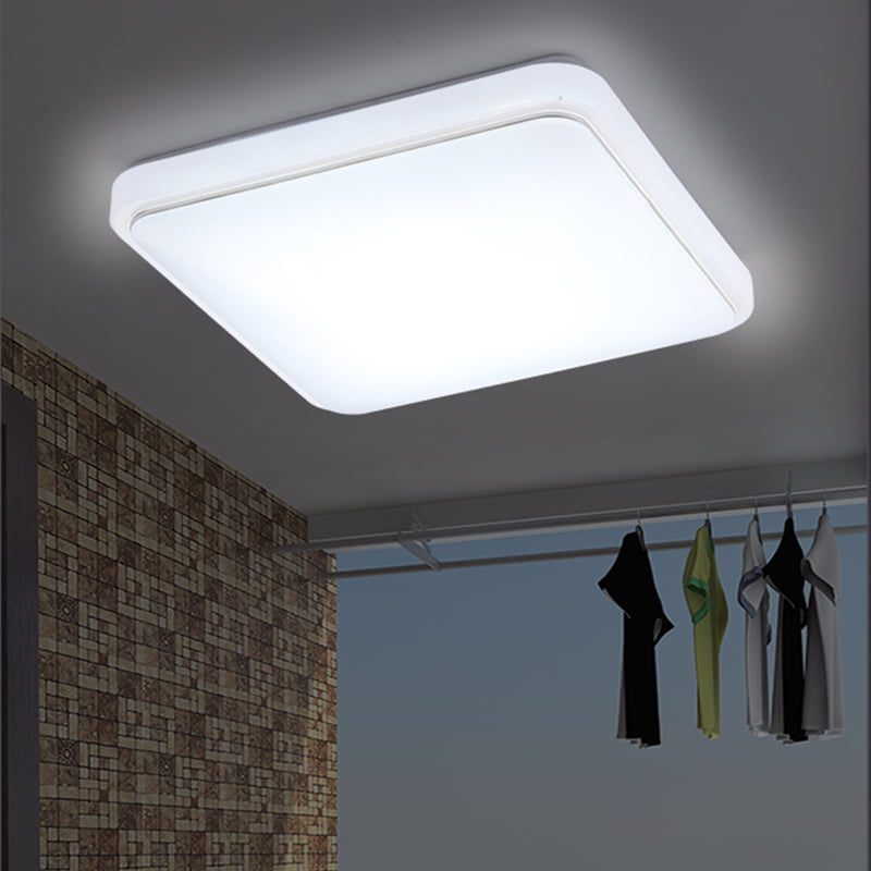 12 24W Square LED Ceiling Down Light Flush Mount Kitchen Bedroom Fixture Lamp 