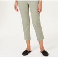 thumbnail image 3 of CHARTER CLUB Womens Green Zippered Pocketed Capri Pants Petites 4P, 3 of 3