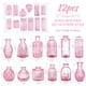 thumbnail image 2 of Juego de 12 jarrones PHUNTTEK de cristal rosa para centros de mesa de boda, 2 of 7