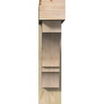 thumbnail image 2 of Ekena Millwork 8"W x 34"D x 34"H Balboa Block Rough Sawn Bracket w/ Offset Brace, Douglas Fir, 2 of 25