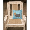 thumbnail image 2 of Carolines Treasures BB3534PW1818 Winter Snowflake Yorkshire Terrier Yorkie Fabric Decorative Pillow, 2 of 2