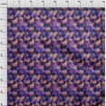 thumbnail image 4 of oneOone Georgette Viscose Medium Purple Fabric Tropical Quilting Supplies Print Sewing Fabric By The Yard 42 Inch Wide, 4 of 4
