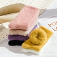 thumbnail image 5 of Happy Date Women Warm Super Soft Plush Slipper Sock Winter Fluffy Microfiber Crew Socks Casual Home Sleeping Fuzzy Cozy Sock, 5 of 8