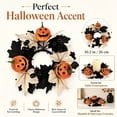 thumbnail image 4 of Halloween Candle Rings Fall Decorations for Home Halloween Decorations Artificial Ghost Pumpkin Maple Leaf Candle Wreath for Table Centerpiece by MPOISVA, 4 of 8