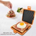 thumbnail image 3 of Microwave Sandwich Maker, No Electricity Cordless Microwave Toaster Panini Maker, Microwave Toastie Sandwich Maker Microwavable Toaster, Non Stick Plates, 3 of 7