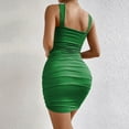 thumbnail image 4 of IROINNID Sheath Dress For Women Fashion Sexy Sleeveless V-Neck Suspender Cross Twisted Backless Package Hip Dress Short Solid Color Dress, 4 of 9