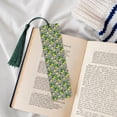 thumbnail image 4 of Kdxio Lemons on Striped Print Metal Tassel Bookmarks,Perfect Gift for Art Lovers and Bookworms Metal Bookmarks for Women, 4 of 8