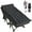 Black Mattress, variant on FICISOG Folding Camping Cot ,900lbs Folding Cot Bed with Detachable Mattress