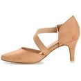 thumbnail image 3 of Journee Womens Tillis Pointed Toe Mid Heel Pumps, Widths Available, 3 of 10
