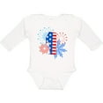 thumbnail image 3 of Inktastic First Birthday- Fourth of July fireworks Boys or Girls Long Sleeve Baby Bodysuit, 3 of 5