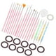 thumbnail image 4 of Pincel para U?as Acrilicas, Kit de herramientas de u?as Juego de dise?o de arte de u?as herramientas de manicura Nail Art pinceles para pintar - 31piezas EOTVIA No, 4 of 6