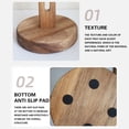 thumbnail image 3 of geerera Wooden Paper Towel Holder - Solid Wood Countertop Dispenser with Weighted Non-slip Base for Kitchen Bathroom Organization, 3 of 9