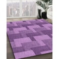 thumbnail image 2 of Ahgly Company Indoor Round Patterned Violet Purple Area Rugs, 6' Round, 2 of 6