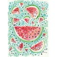 thumbnail image 2 of Mingo, Jessica 14x18 Black Ornate Wood Framed with Double Matting Museum Art Print Titled - Watermelon Weather, 2 of 4