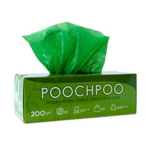 POOCHPOO Biodegradable Dog Waste Station Refill Bags Green - (10 rolls of 200 bags; 2000/Carton) - Pet Waste Disposal, Office, Park, Home, Dog Waste Station
