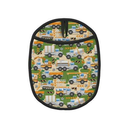 

Pofeuu Construction Machinery1 Print Silicone Pot Mat Mitten With Hanging Loop Heat Resistant Oven Mitts Non-Slip Bbq Baking Smoking Potholders