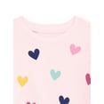thumbnail image 3 of Garanimals Baby Girls Printed Fleece Sweatshirt with Long Sleeves, Sizes 6-24 Months, 3 of 4