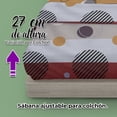 thumbnail image 3 of Juego De Sabanas Queen Size Estampadas De Microfibra De Poliester 4 Piezas Diseño Elegante Amplias Textura Suave, 3 of 5