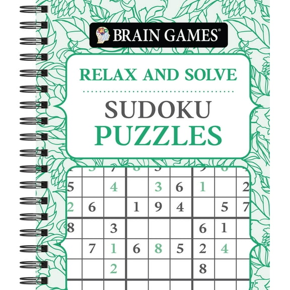 Brain Games - Relax and Solve Brain Games - Relax and Solve: Sudoku (Pattern Cover), (Spiral-Bound)