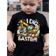 thumbnail image 1 of [Easter T-Shirt] Easter Summer Fashion B-DX5210 Short Sleeve T-Shirt | for Boys with 'I Dig Easter' Excavator Print, 1 of 7