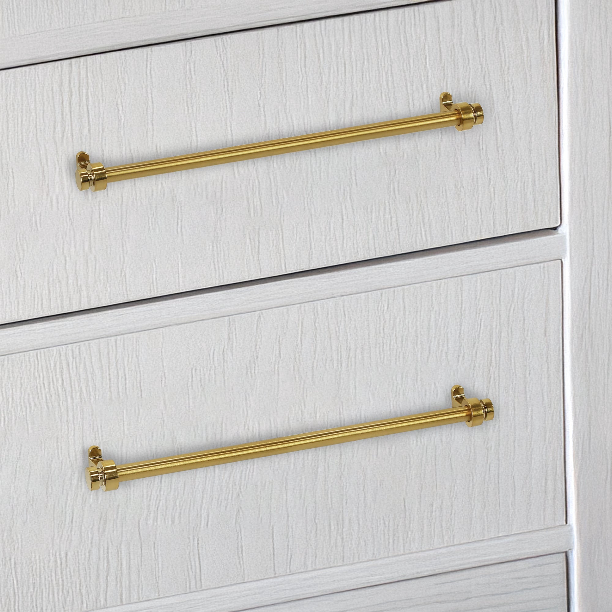 Lumi Home Furnishings Drawer Pull Vintage 10" Brass 8-Pack