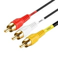 thumbnail image 3 of Cmple - Audio Video RCA Cables 12ft A/V Composite RCA Video Cable 3-RCA AV Cord, Video Cable for DVD Player, VHS Player, HDTV, 3 of 7